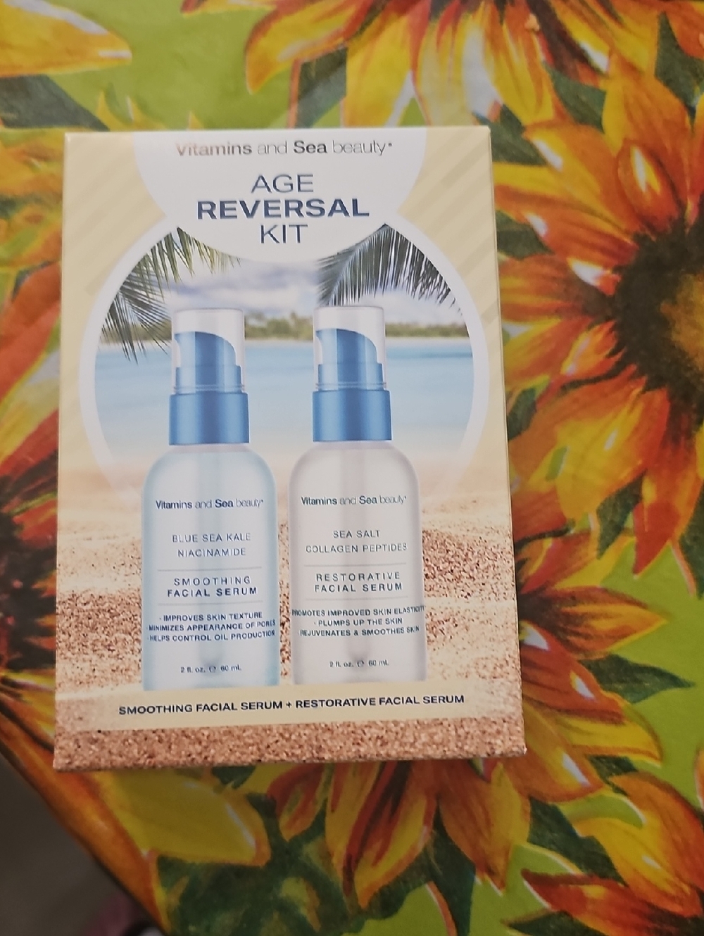 Vitamins and Sea Age Reversal Kit - Blue/White Serums